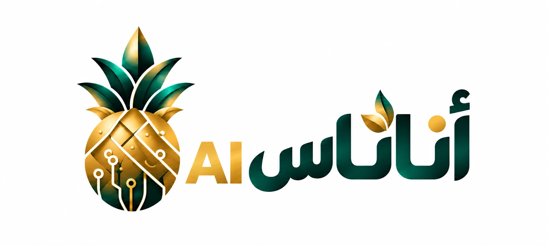 Ananas AI logo with the Arabic word أناناس